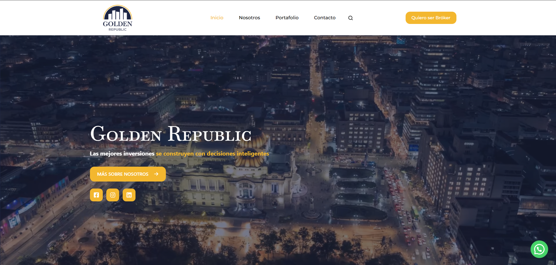 Golden Republic – sitio web