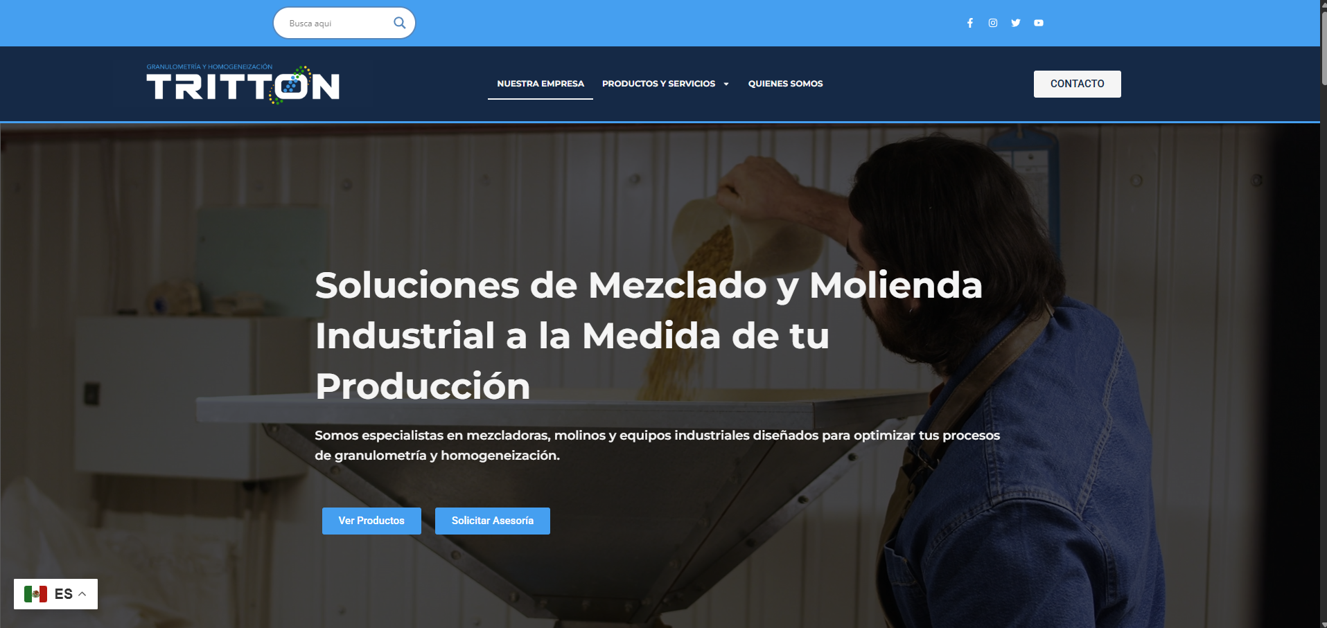Industrias Tritton – sitio web